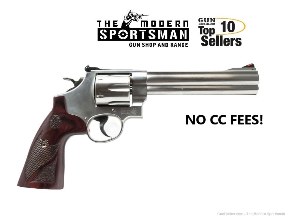 Smith & Wesson Model 629 Deluxe 44 Magnum Stainless FREE SHIPPING-img-0