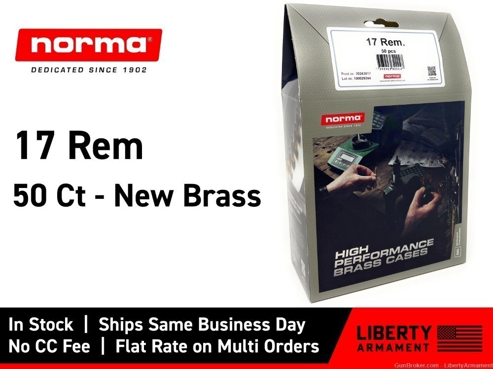 17 Rem Brass, Norma 17 Remington Brass-img-0