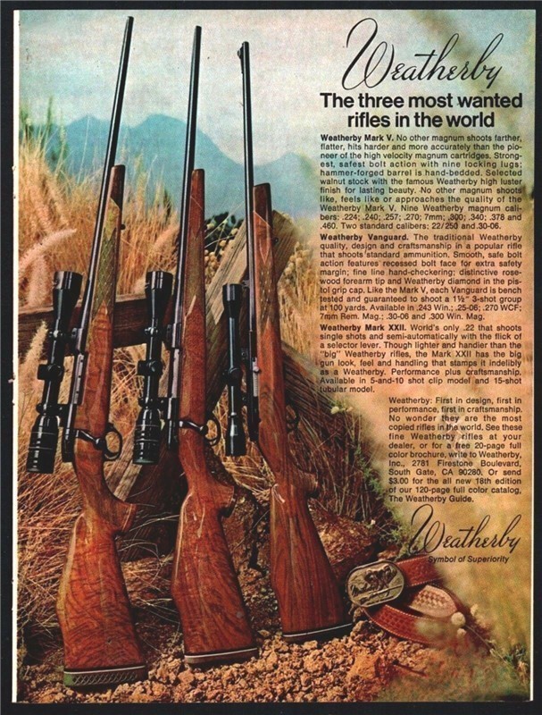 1977 WEATHERBY Vanguard Mark V Mark XXII Rifle AD-img-0