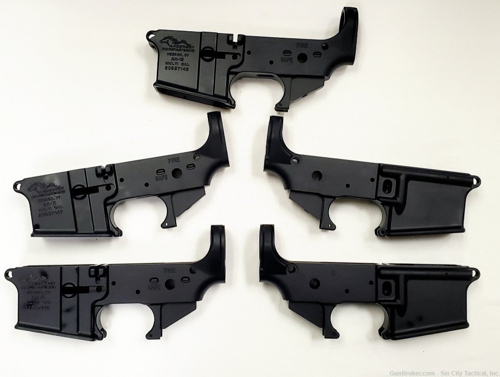 AM-15 LOWER RECEIVER 5 Pack (STRIPPED) --img-1