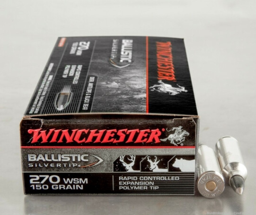 Winchester Ballistic Silvertip 270 WSM 150 gr 20 rounds) No Credit Card Fee-img-1