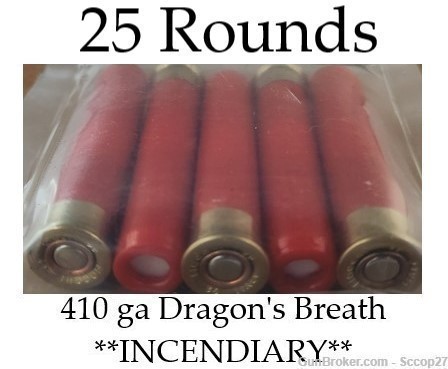 410 GAUGE 410gauge 410ga Dragons Breath Incendiary Exotic Tracer Fire 410 g-img-4