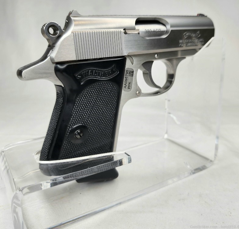 Walther PPK .380 ACP Stainless/Black 3.3" Barrel 6Rounds 4796001 16760-img-9