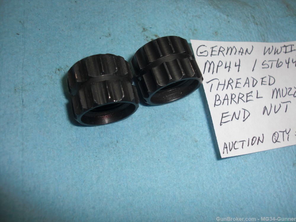 German WWII MP44 STG44 Threaded Barrel End Muzzle Nut - Qty=1-img-6