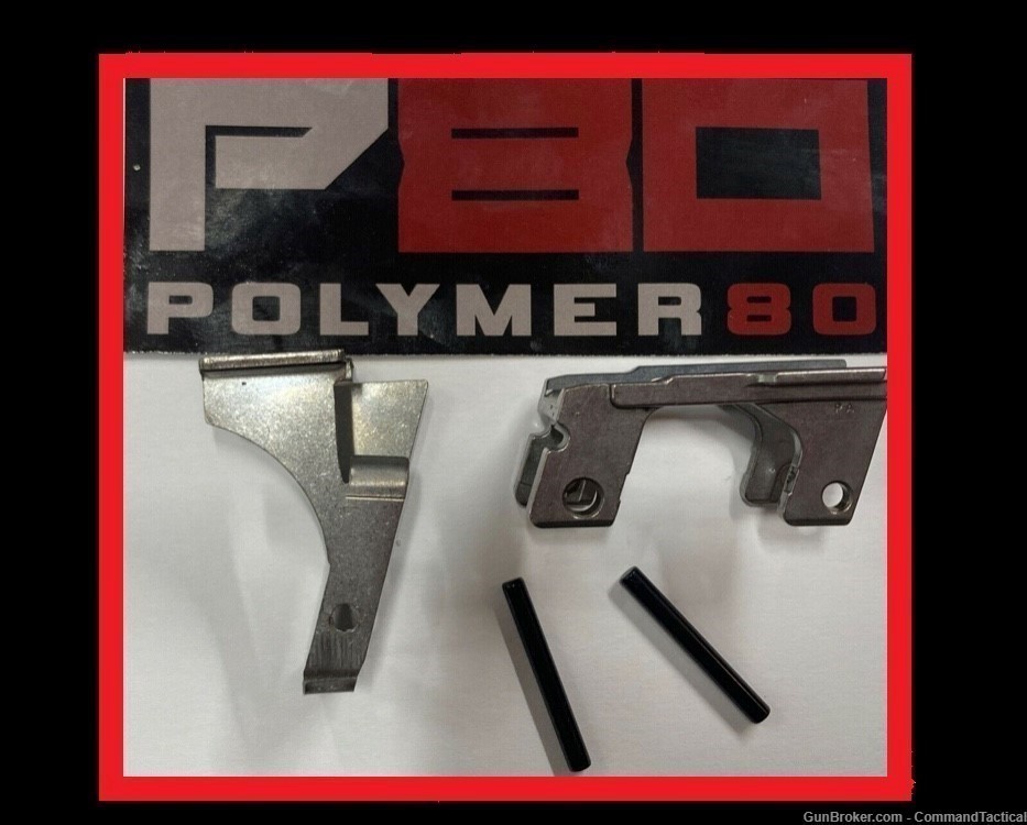 Polymer 80 BRAND (G17) Front locking block and Rear Rail set for FULL-SIZE -img-0