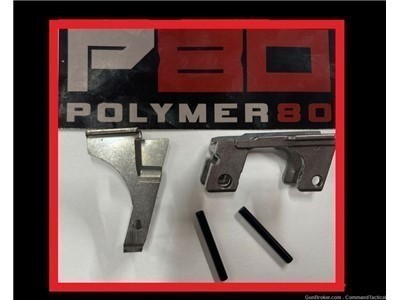 Polymer 80 BRAND (G17) Front locking block and Rear Rail set for FULL-SIZE 