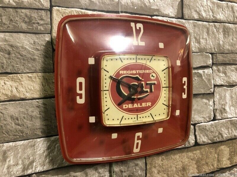 Colt Dealer Clock General Electric 1960's-img-6
