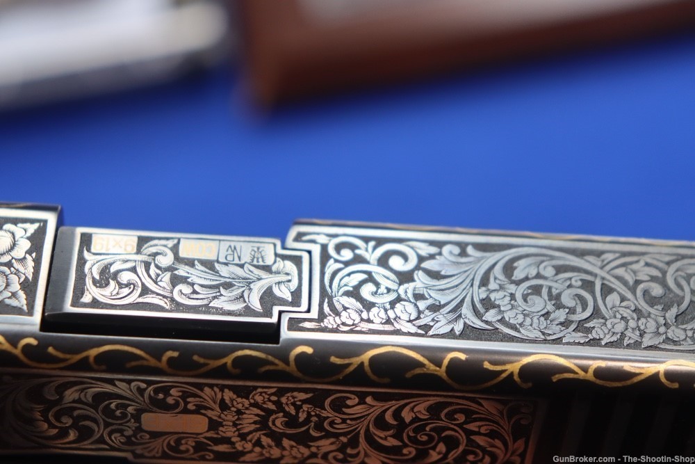 #1 of 10 Sets ELP Factory Engraved & Gold Inlaid Glock Model G19 Pistol Set-img-80