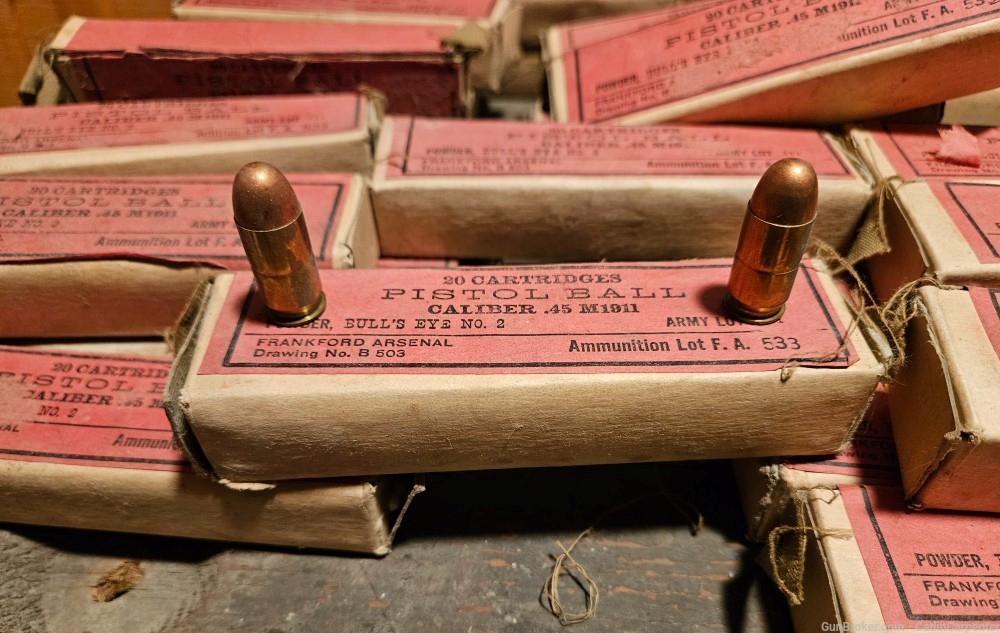Original Partial Crate of Pre-WWII USGI .45 ACP Ball Ammunition-img-3