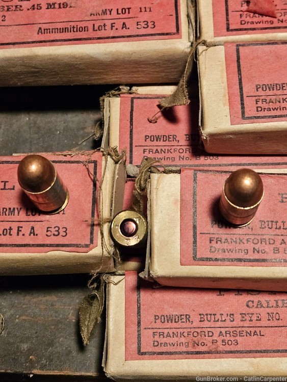 Original Partial Crate of Pre-WWII USGI .45 ACP Ball Ammunition-img-5