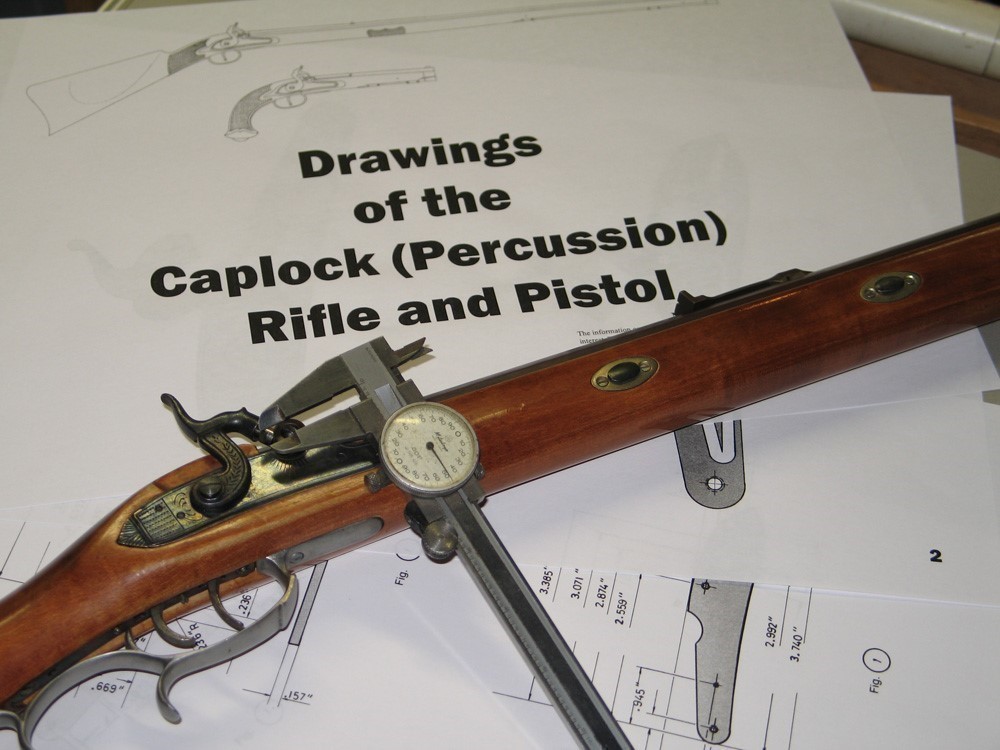 Caplock Percussion Rifle, Pistol Full Plans, Blueprints!-img-0