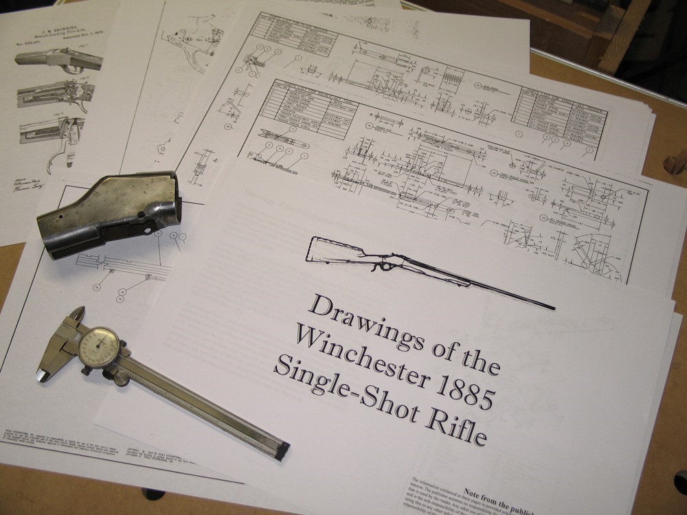 Winchester 1885 Single-Shot High Wall Rifle Blueprints!-img-0