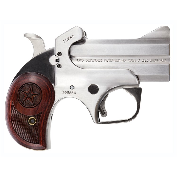 Bond Arms Texas Defender Pistol Stainless 45 Colt 3-img-0