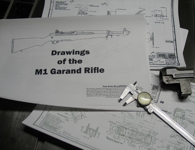 M1 Garand Measured Drawings, Blueprints, 75 pages!-img-0
