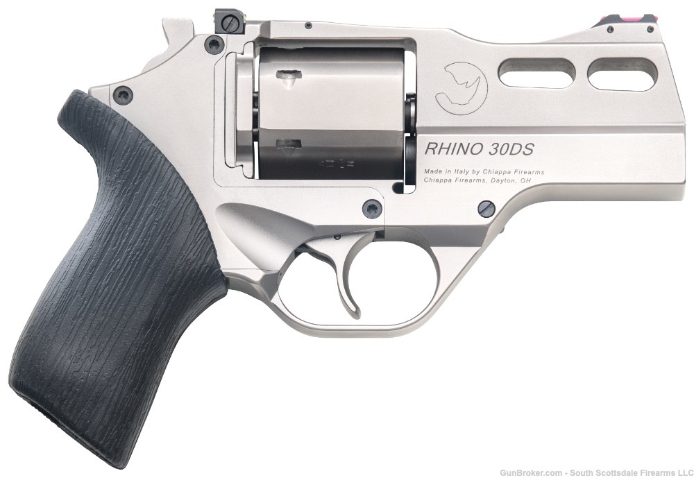 Chiappa Firearms 340290 Rhino 30DS Small Frame 357 Mag 6 Shot, 3" Nickel-Pl-img-0