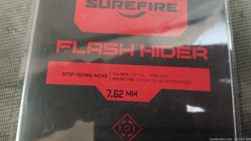 surefire 3 prong 7.62 flash hider sf3p-762mg-m240-img-1