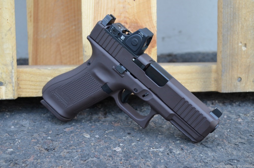 Glock 45 MOS Trijicon RMRcc Adj Supp NS X-Werks Vortex Bronze New-img-1