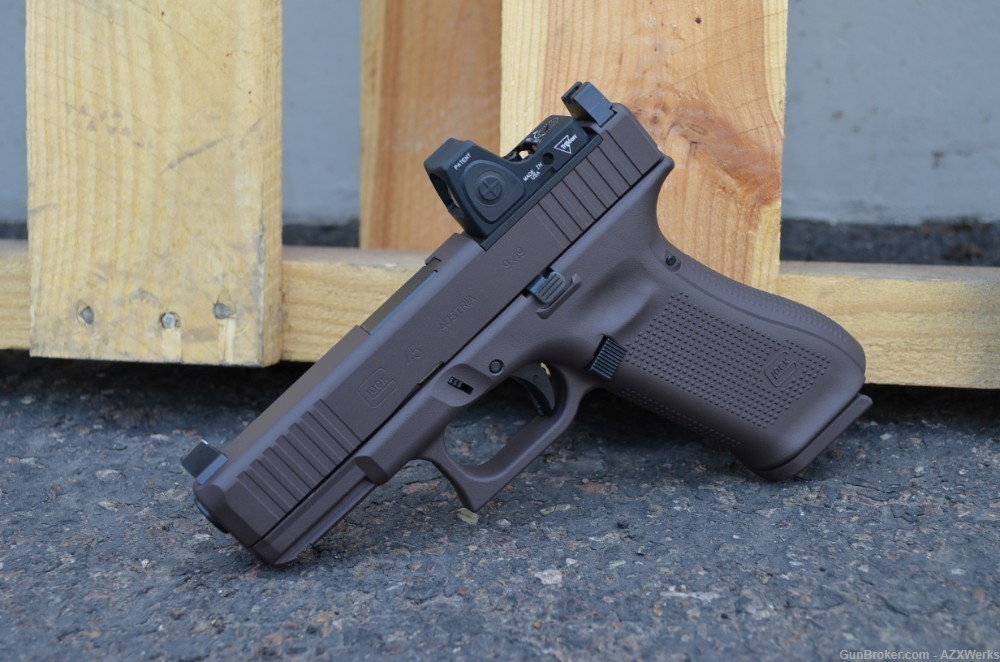 Glock 45 MOS Trijicon RMRcc Adj Supp NS X-Werks Vortex Bronze New-img-3