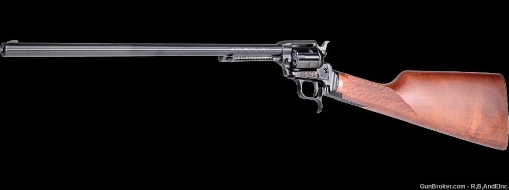 Heritage Rough Rider Rancher Carbine 22lr Black 16" Barrel 6rd Walnut Stock-img-3
