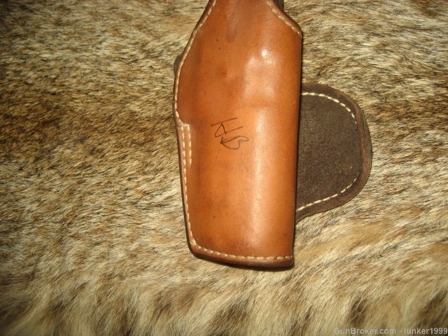 VINTAGE BIANCHI #58 PADDLE HOLSTER S & W 9MM SUEDE LINED !!-img-1