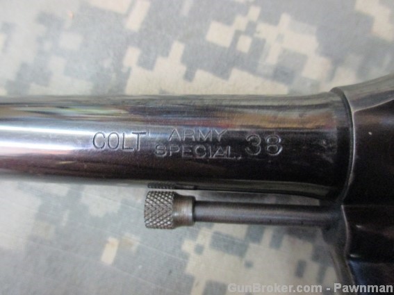 Colt Army Special in 38 Spl  built 1909 - 6" barrel-img-13