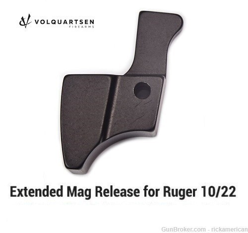 Volquartsen Extended Mag Release for 10/22 & Magnum Black # VC10MR-B-img-0