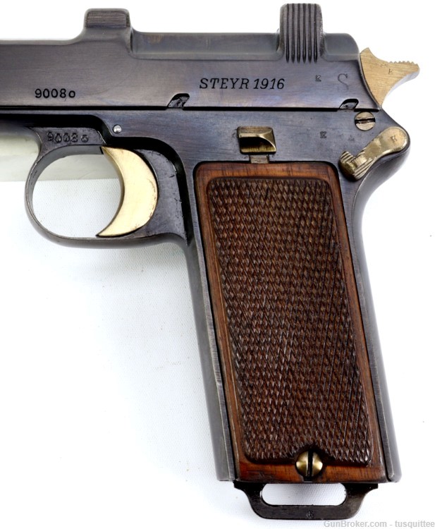 Steyr-Hahn M1912 Pistol, 9mm Steyr, Austrian Army, Mfr'd 1916-img-2