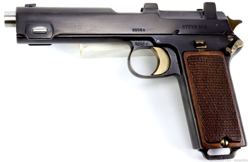 Steyr-Hahn M1912 Pistol, 9mm Steyr, Austrian Army, Mfr'd 1916-img-3