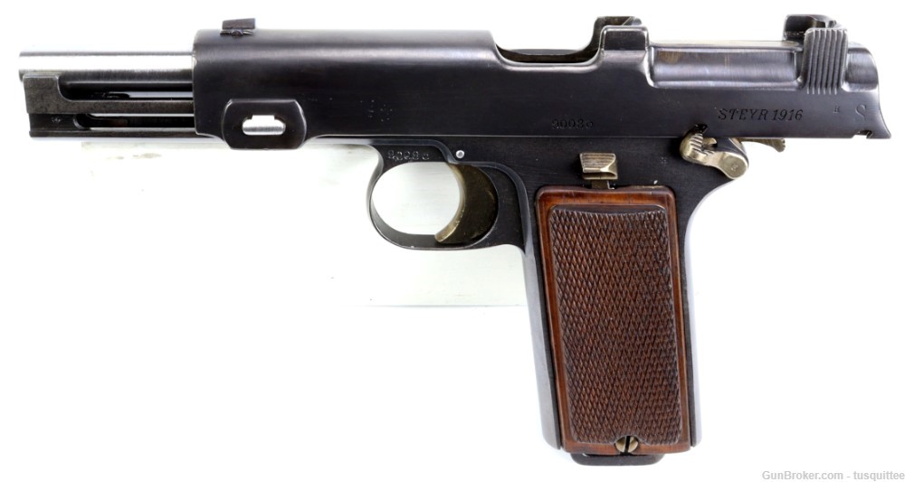 Steyr-Hahn M1912 Pistol, 9mm Steyr, Austrian Army, Mfr'd 1916-img-16