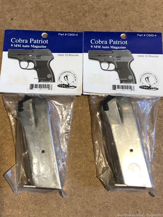 Cobra Patriot 9mm pistol magazines-img-0