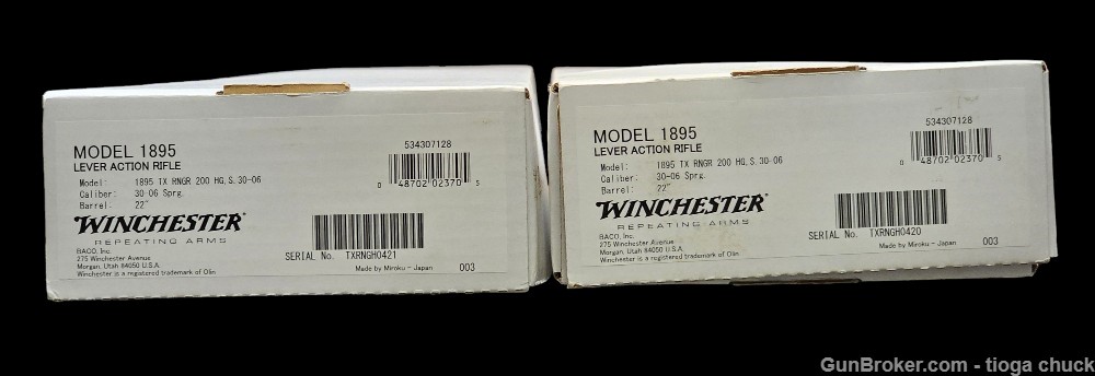 Winchester 1895 Texas Ranger 30-06 Consecutive Set (Unfired in Box's)-img-13