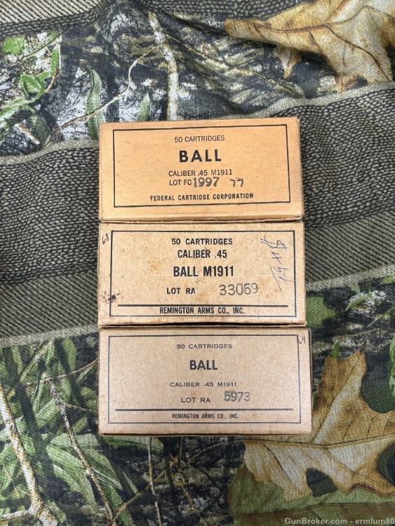 Military Surplus .45 ACP Ammo from 1964-1974 450 Rounds -img-1