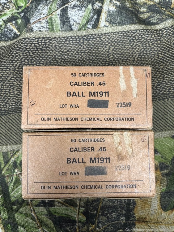 Military Surplus .45 ACP Ammo from 1964-1974 450 Rounds -img-7