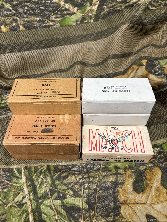 Military Surplus .45 ACP Ammo from 1964-1974 450 Rounds -img-0