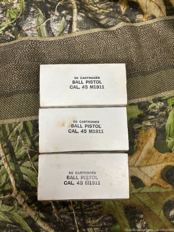 Military Surplus .45 ACP Ammo from 1964-1974 450 Rounds -img-3
