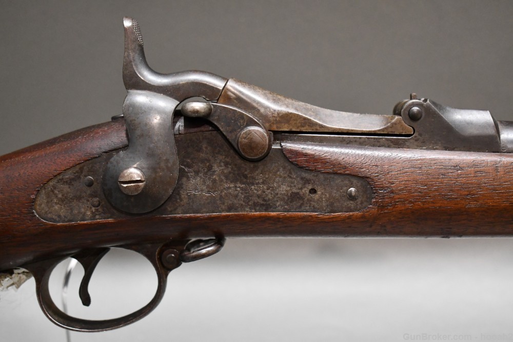 Antique US Springfield Model 1888 Trapdoor Ramrod Bayonet Rifle 45-70 Govt-img-4