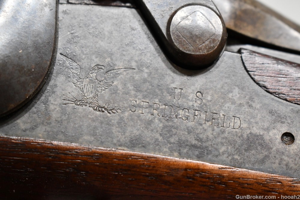 Antique US Springfield Model 1888 Trapdoor Ramrod Bayonet Rifle 45-70 Govt-img-42