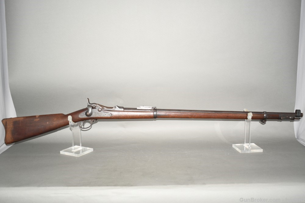 Antique US Springfield Model 1888 Trapdoor Ramrod Bayonet Rifle 45-70 Govt-img-0