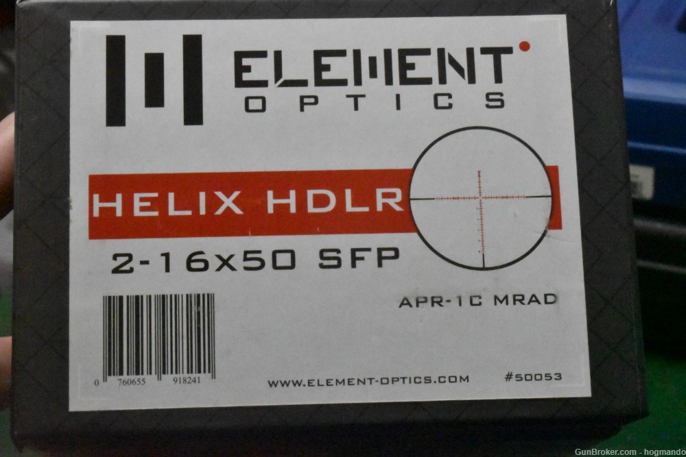 Element Helix HDLR 2-16x50 Scope and rings-img-6