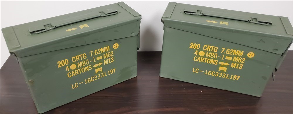 M19 / .30 Cal Ammo Cans 2 each-img-0