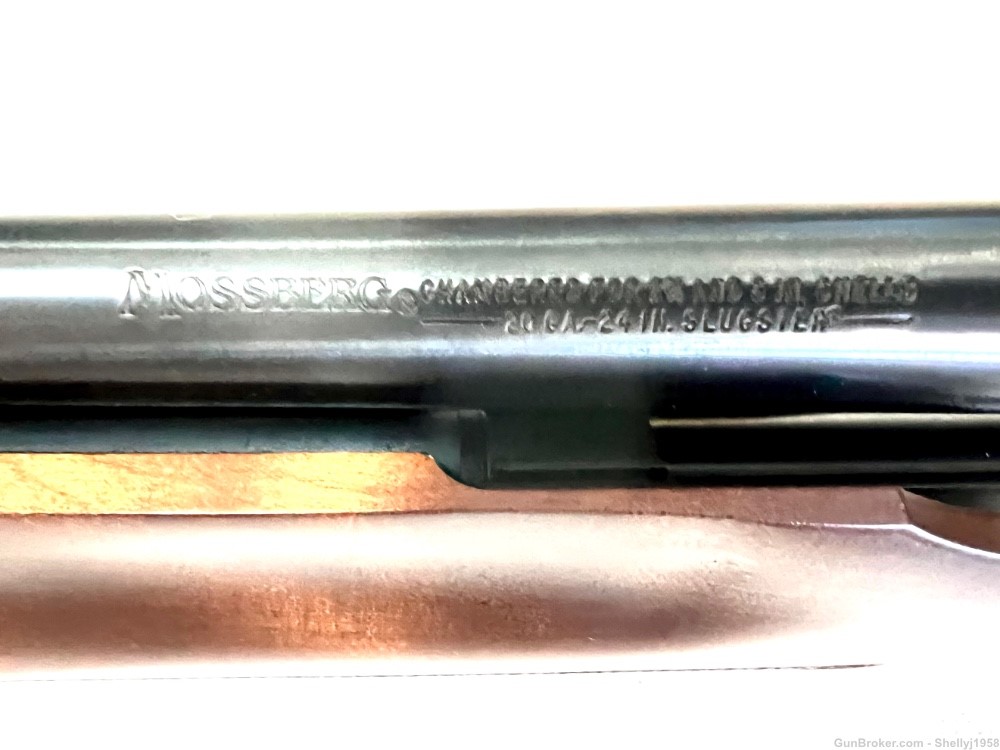 Mossberg 500 Slugster W/Extra Barrel. 20 Gauge Pump Action Shotgun-img-17