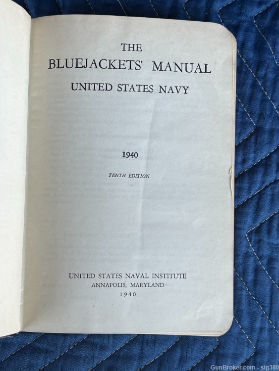 WWII 1940 US NAVY THE BLUE JACKETS MANUAL-img-2