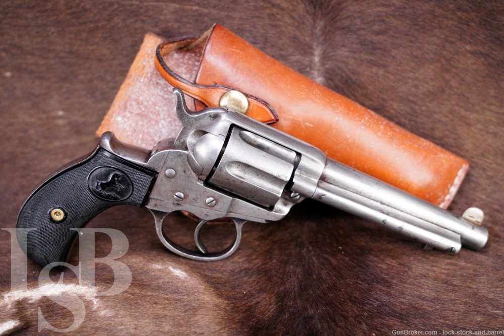Colt Model 1877 Thunderer 4.5" .41 LC Double Action Revolver, 1881 Antique-img-0