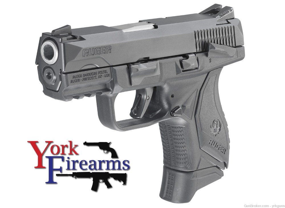 Ruger American Pistol Compact 9mm 17RD Ambi Handgun NEW 8639-img-5