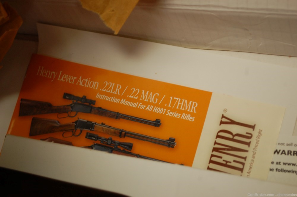 Henry Classic Lever Action 22 Magnum 19.25" Walnut Stock 22WMR NIB-img-12