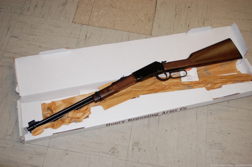 Henry Classic Lever Action 22 Magnum 19.25" Walnut Stock 22WMR NIB-img-0