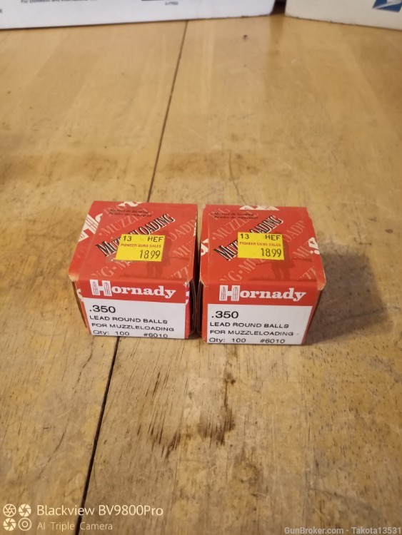 200 count of Hornady .350 Lead Round Balls -img-0
