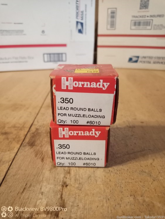 200 count of Hornady .350 Lead Round Balls -img-1