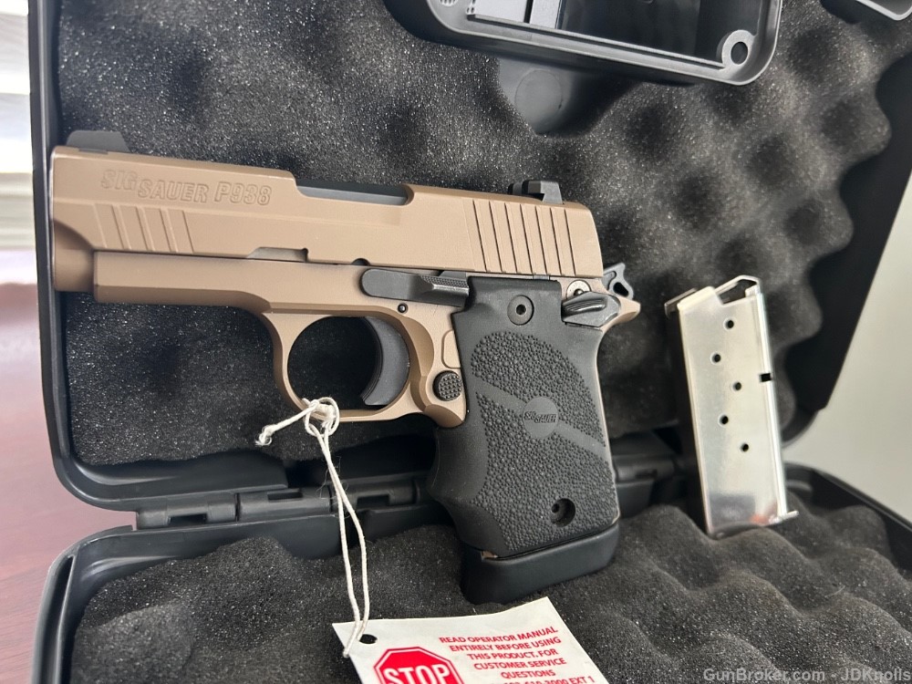 Sig Sauer *RARE* P938 9mm SCORPION BRG AMBISafety 3" (2 mags 7 & 6 rds)-img-7
