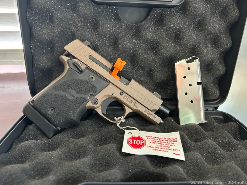 Sig Sauer *RARE* P938 9mm SCORPION BRG AMBISafety 3" (2 mags 7 & 6 rds)-img-6